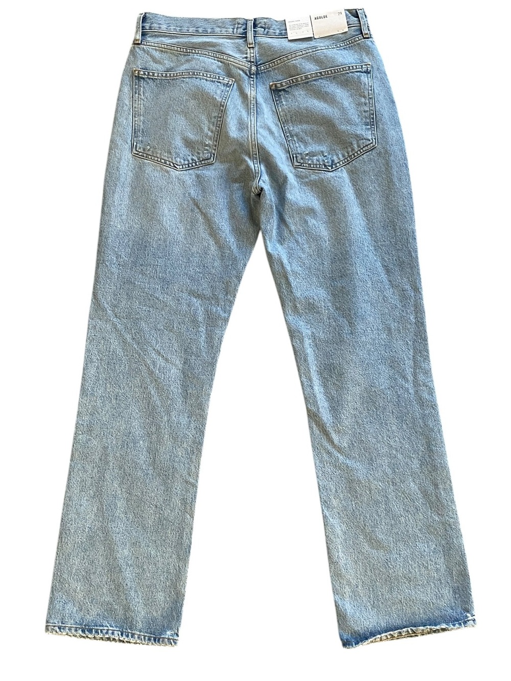 Agolde Lana Straight Leg Riptide Wash Lightly Distressed Jeans Sz 29 NWT - Picture 7 of 15